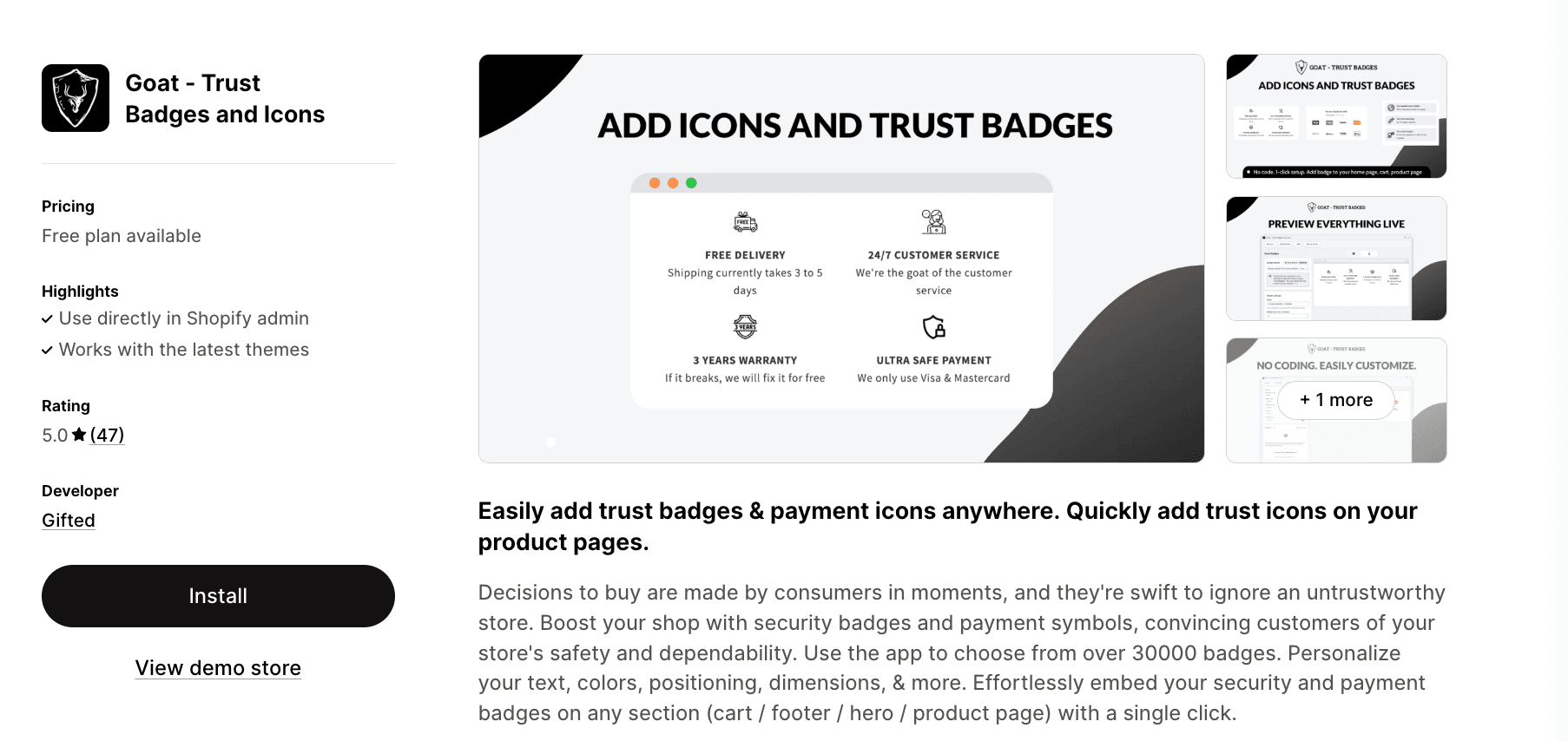 Goat - Trust Badges and Icons