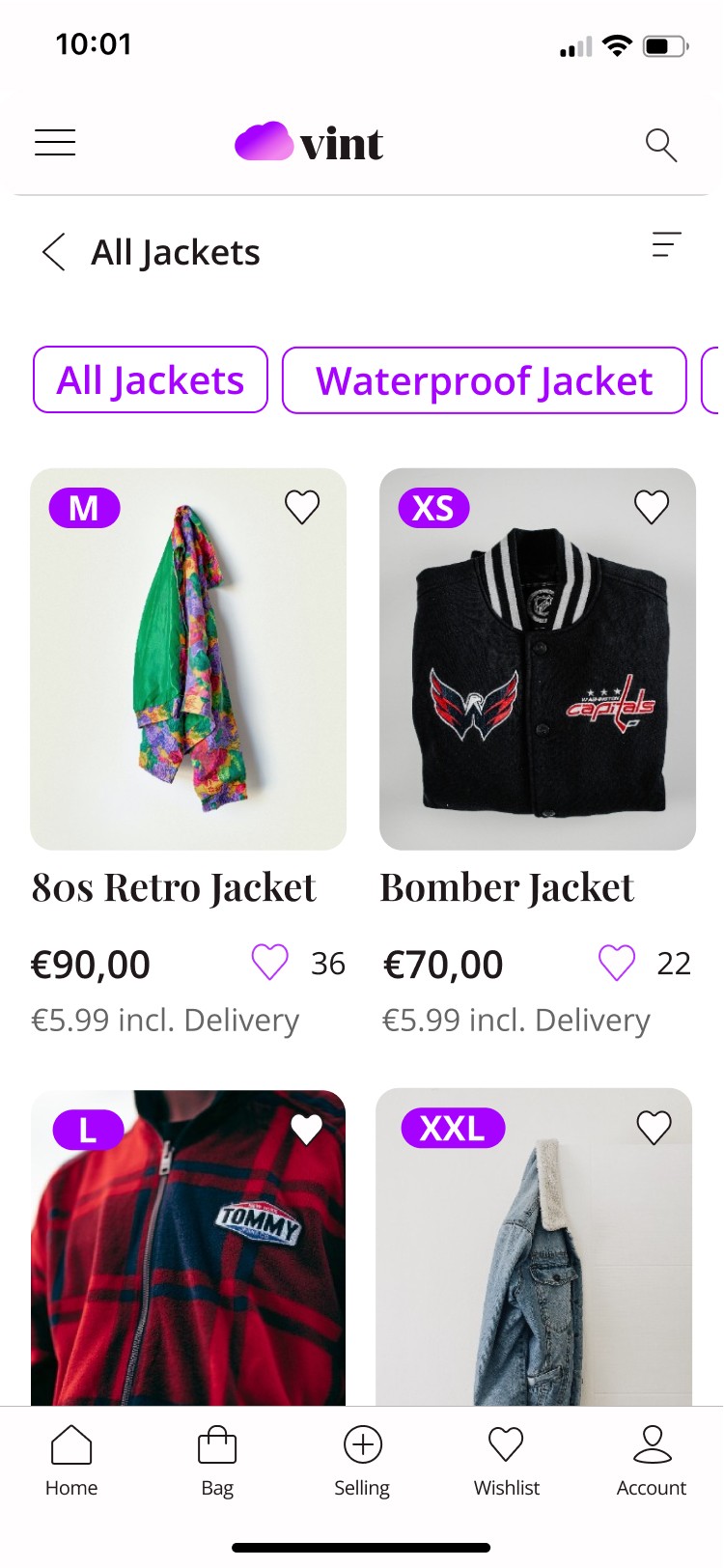 E-commerce fashion iOS store image