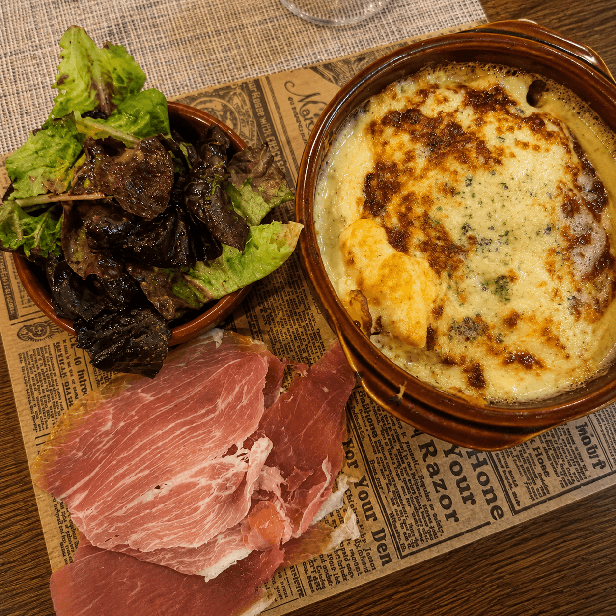Cassolette fermière au poulet et Fourme d’Ambert à La Cassolette
