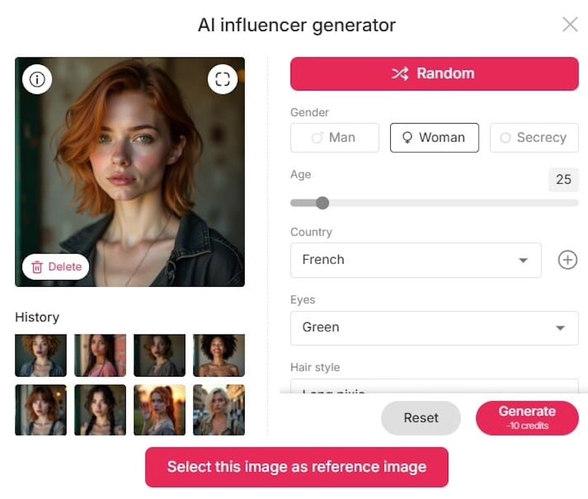 create an AI lingerie model