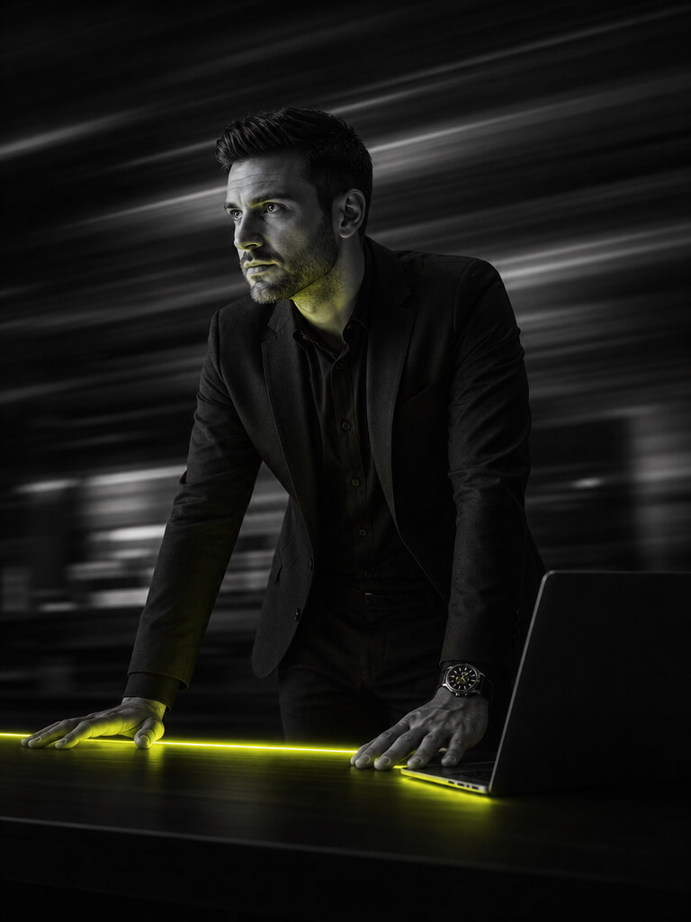 Portrait photo representing fast project delivery