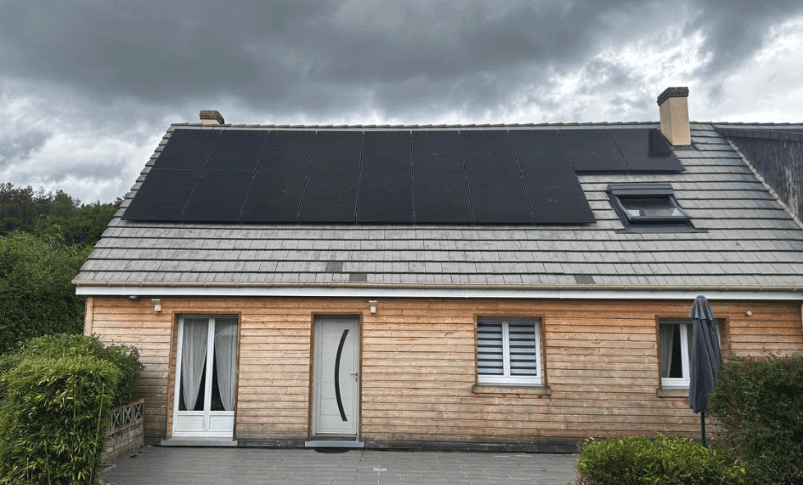 photo d'une installation solaire de 9 kWc
