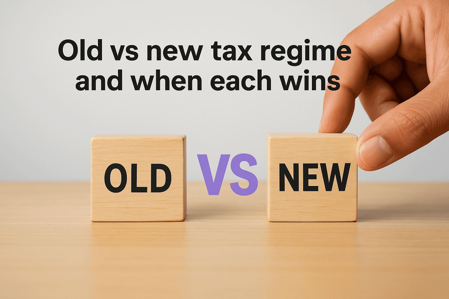 Old vs new tax regime and when each wins