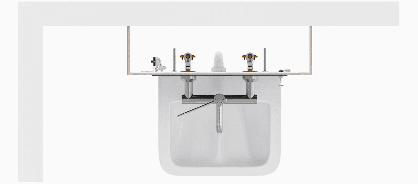Double-return integrated plumbing system type