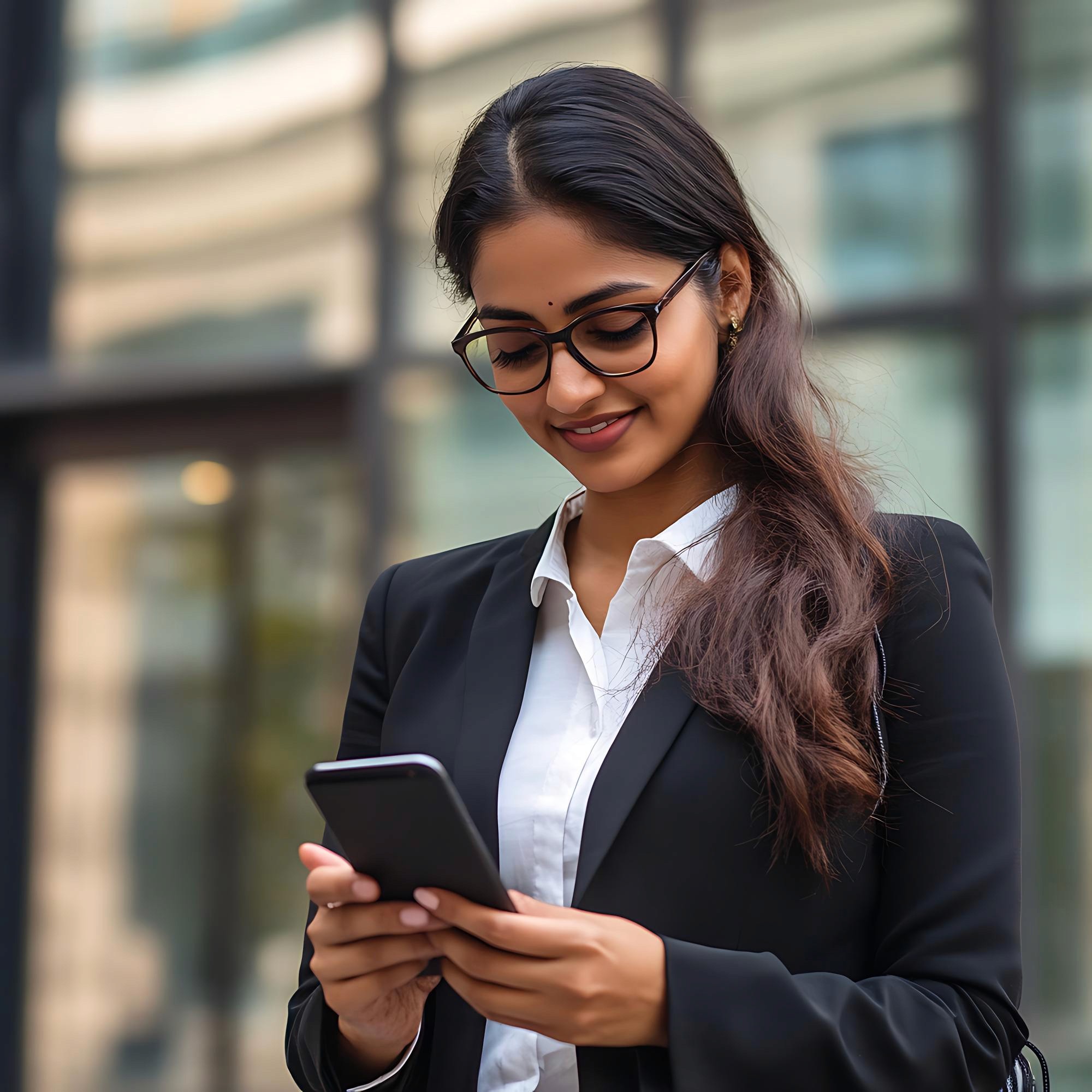 Two colleagues collaborating at a desk, looking at a laptop screen and discussing something with interest.