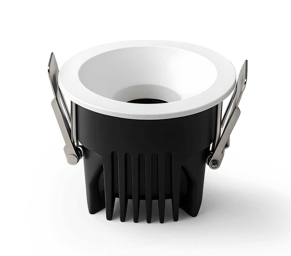 a part of the black headphone