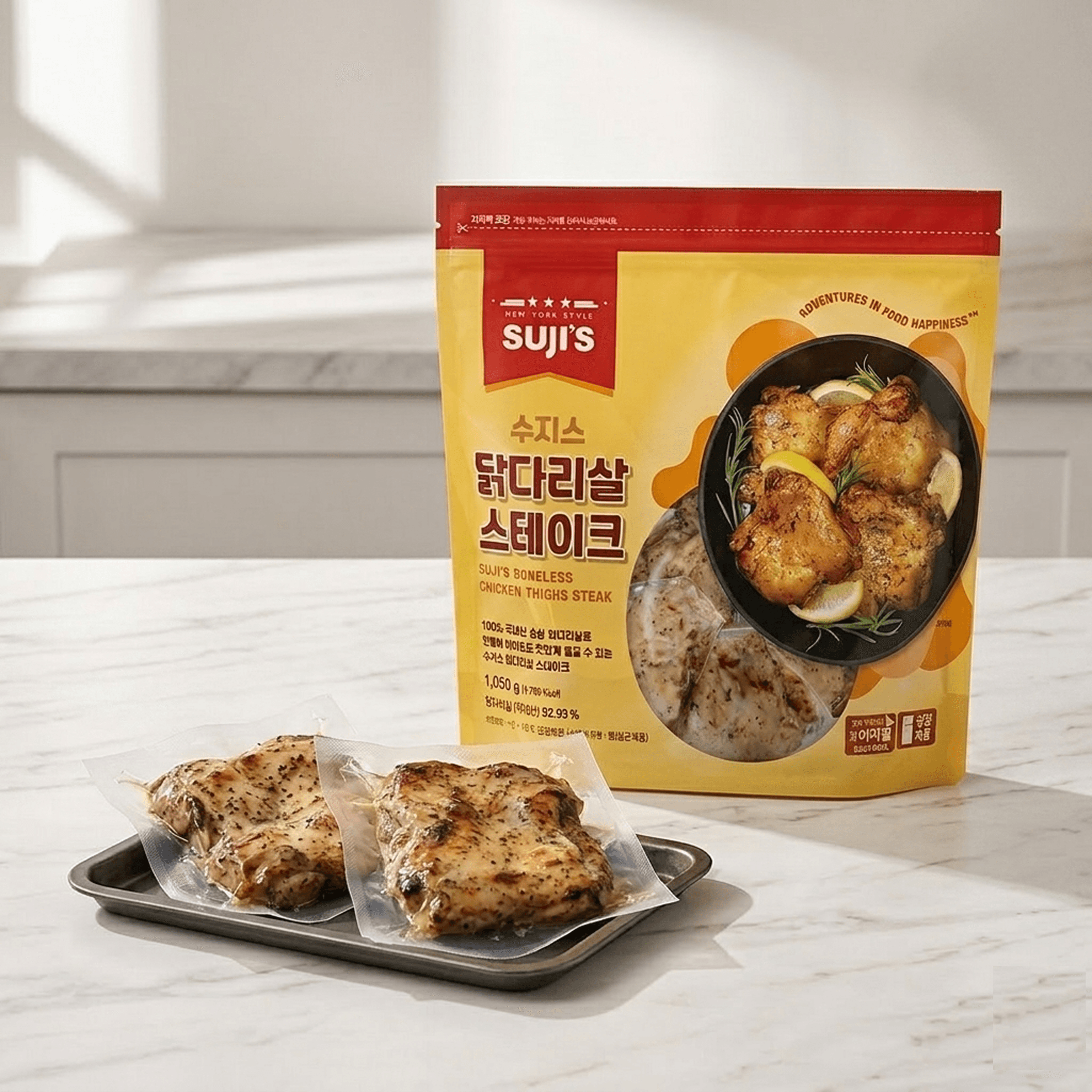 국내산 순살 닭다리살 스테이크