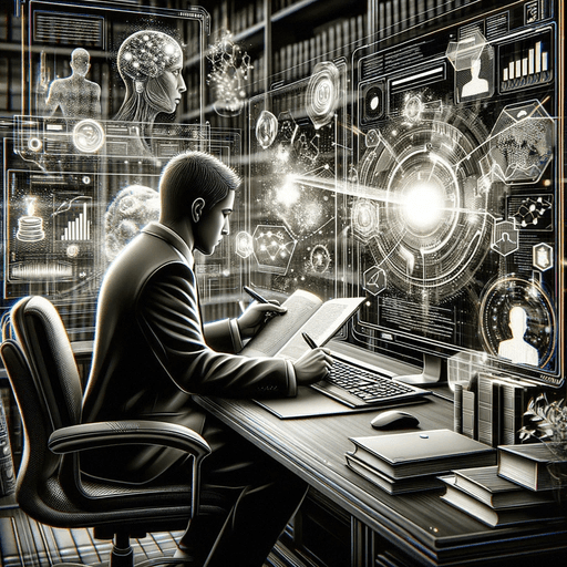 A man who use AI Lawyer for work with documnets