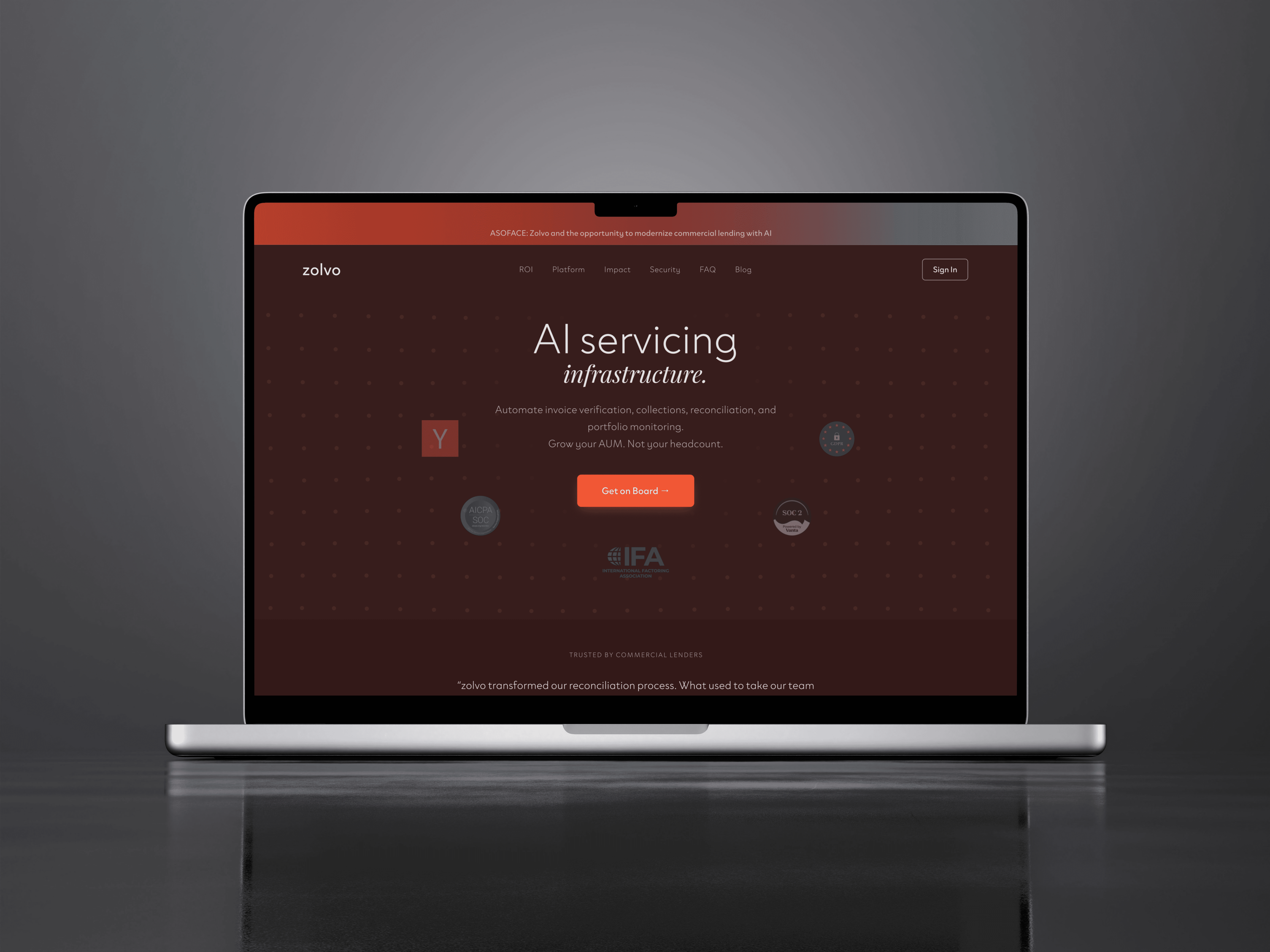 Also designed the landing page of Zolvo.com