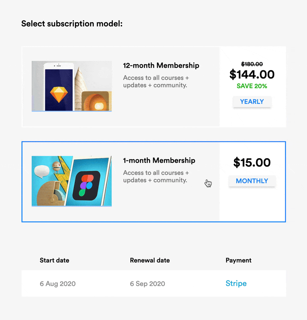 LearnUX checkout