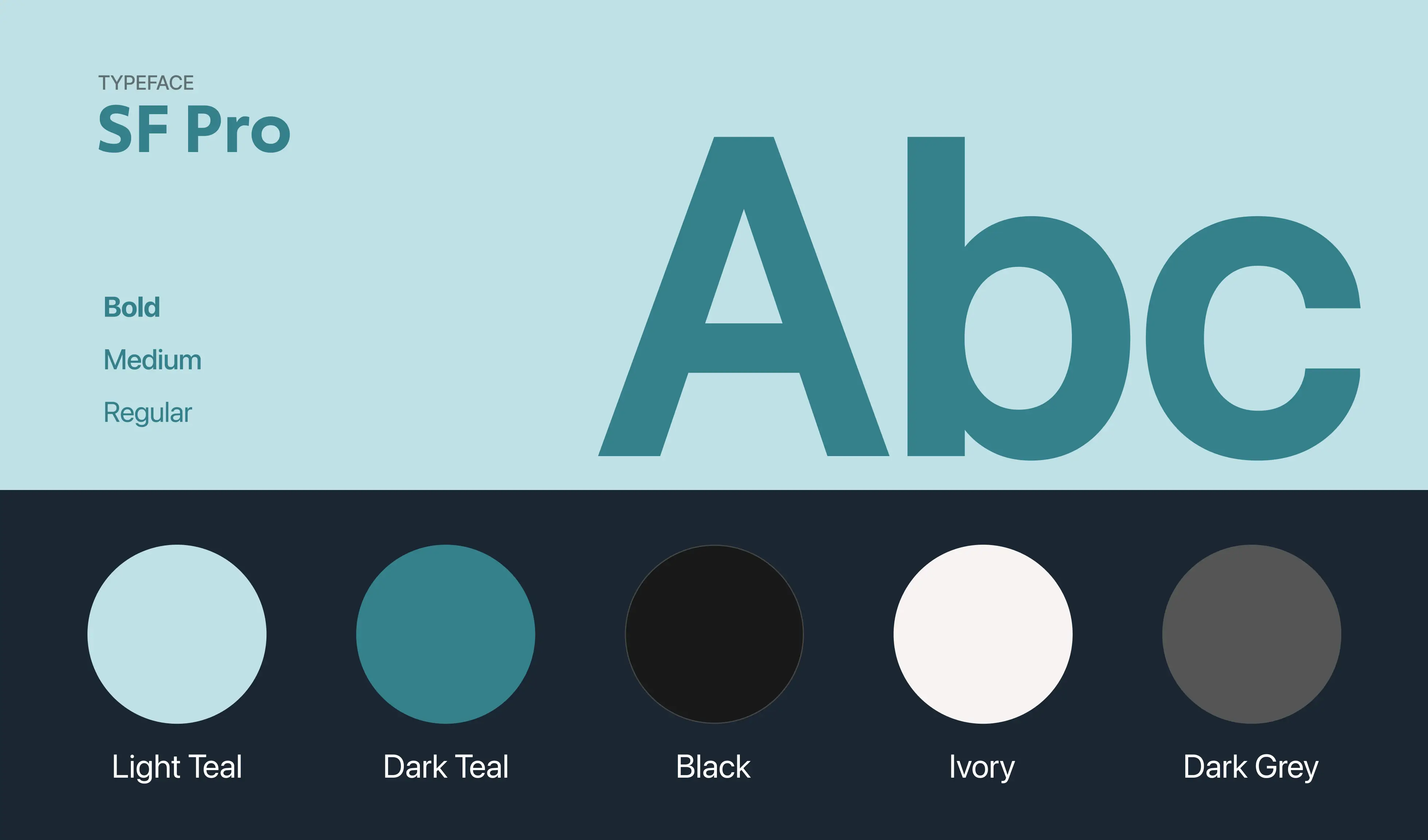 The colour scheme used throoughout the design