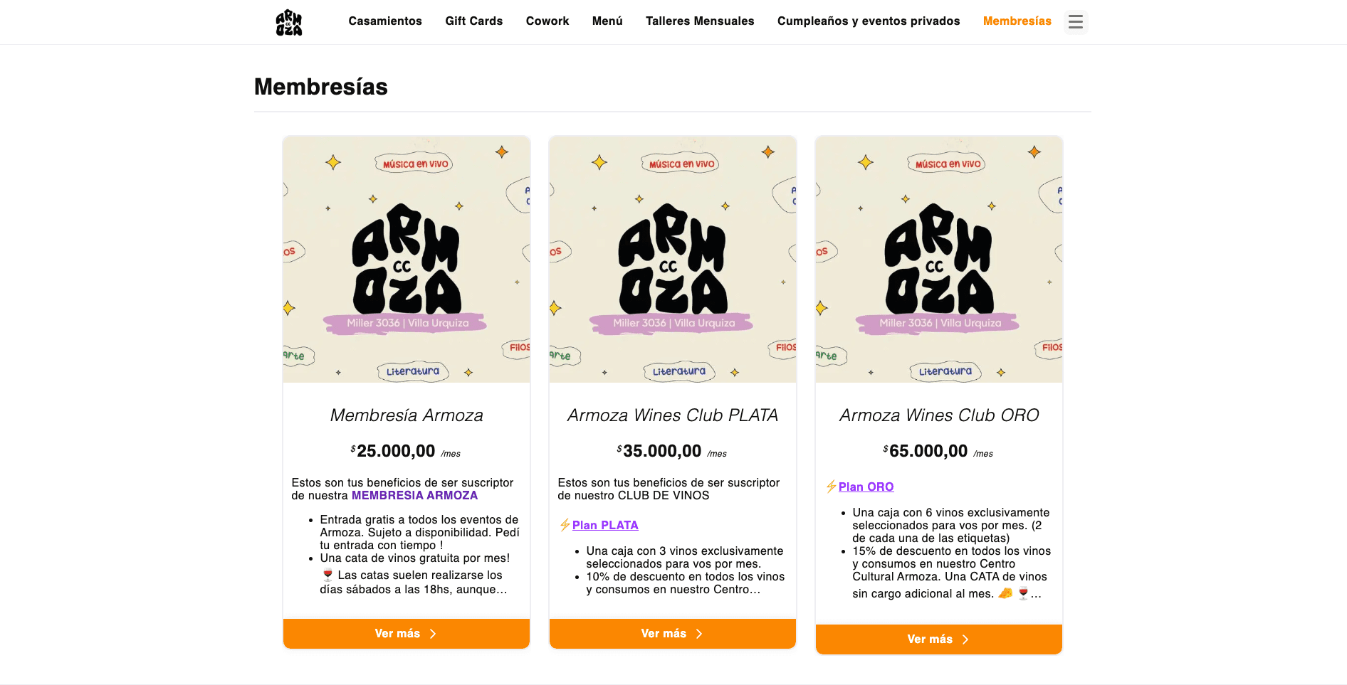 sector con datos y registro de miembros y inscripción