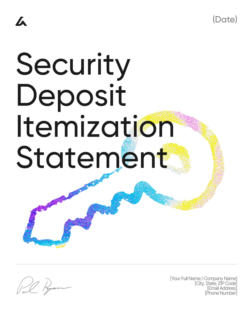 Security Deposit Itemization Statement