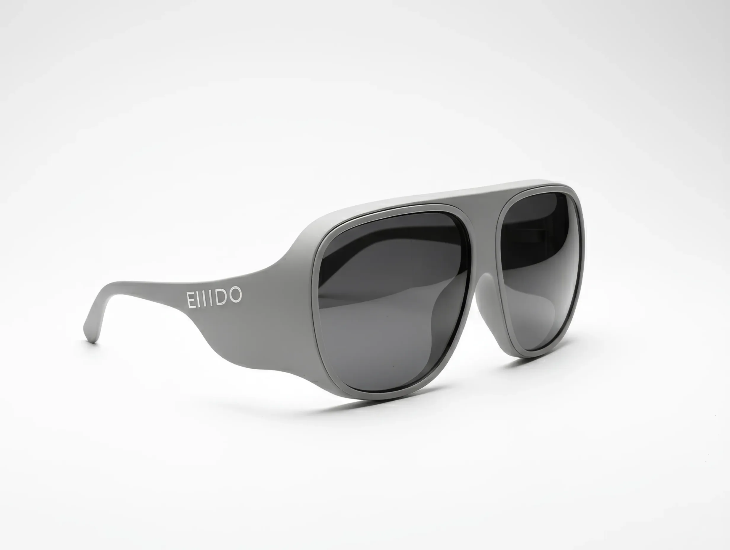 Product shot of EIIIDO smart sunglasses on a neutral background