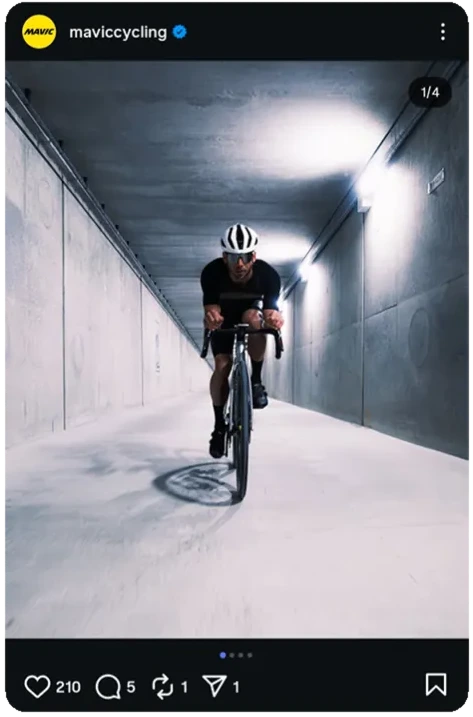 post Mavic vélo tunnel