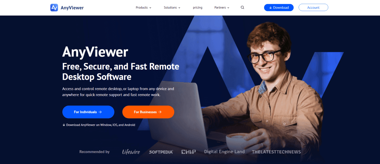AnyViewer Home Page