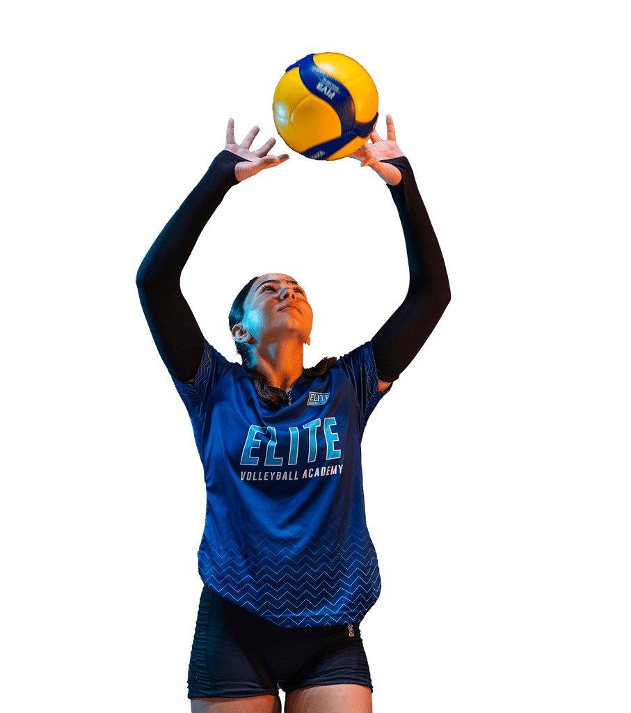 Elite Volleyball student performing a overhand dig