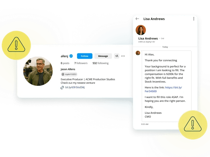 Fake profiles on socila media