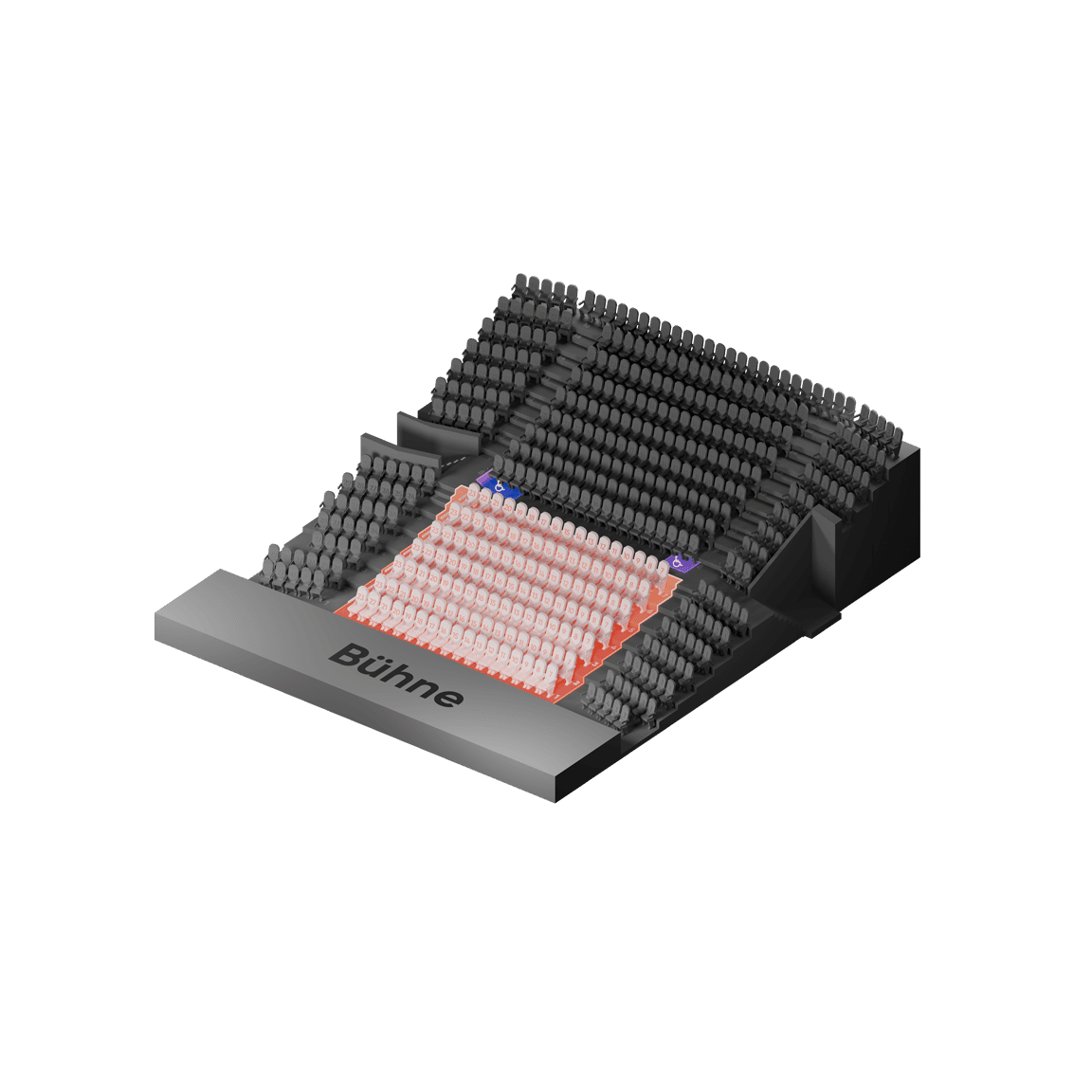 Sitzplan Preiskategorie Premium im GOP Artistical-Theater Essen