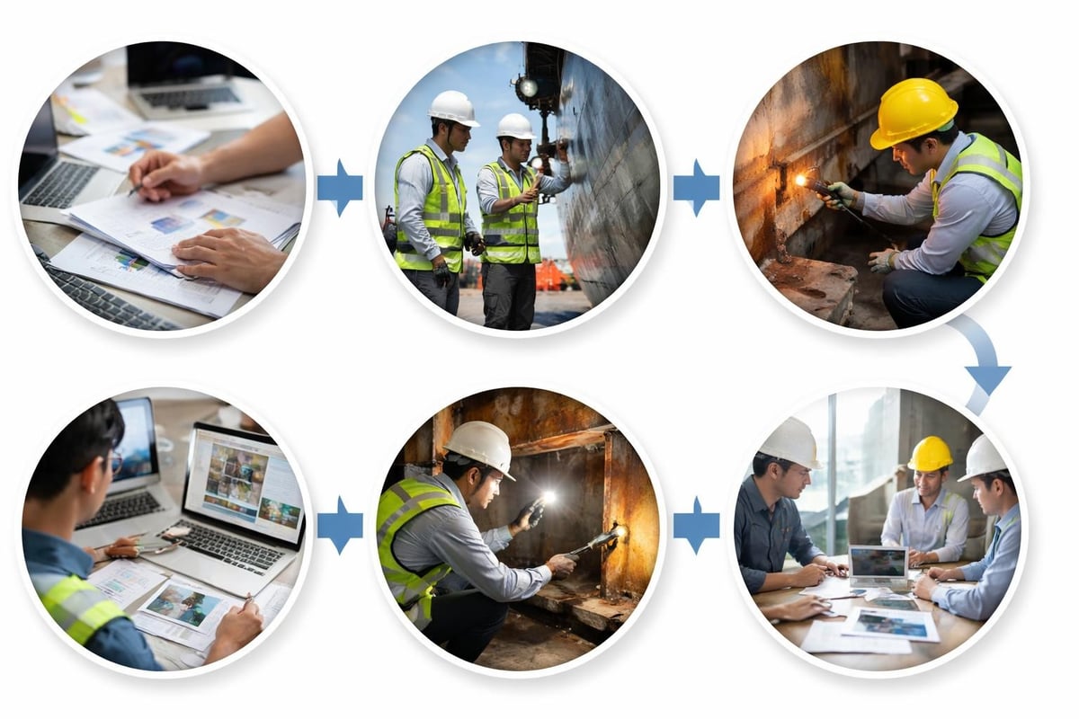 Vessel inspection process workflow
