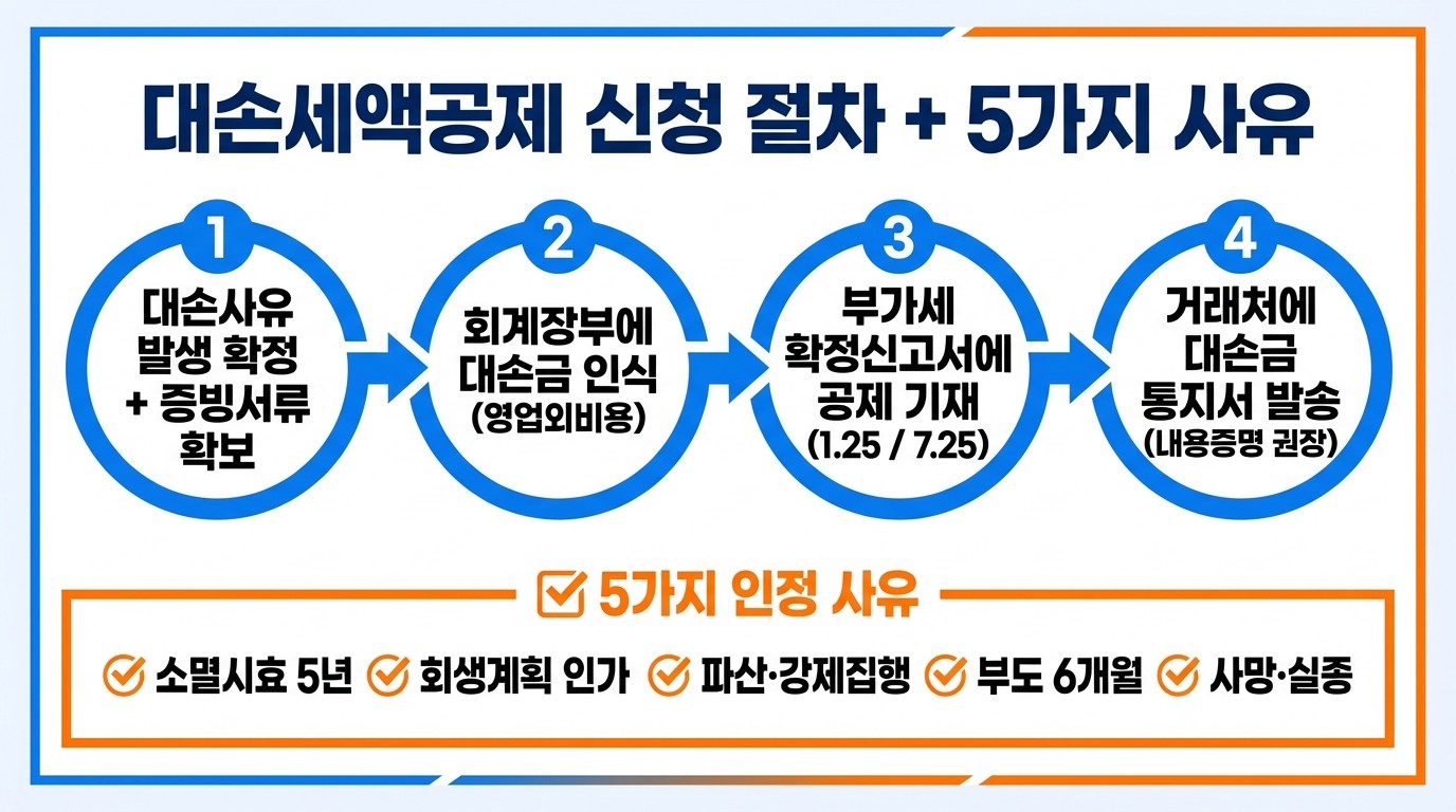 대손세액공제 인정 5가지 사유