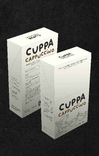 cuppa cappuccino sustainable packaging design