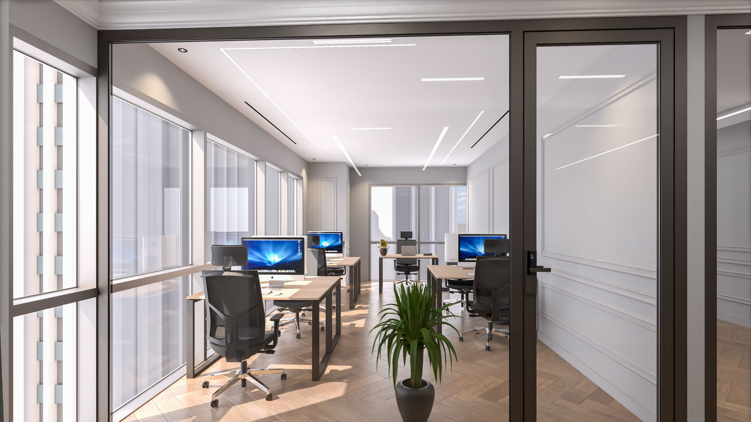 Private office 231 sqft for established teams in Bay Square, Business Bay – Oh My Desk Dubai