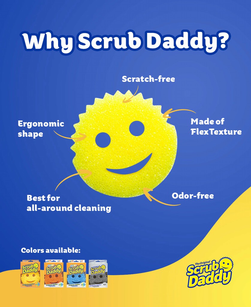 Social media design for Scrub Daddy
