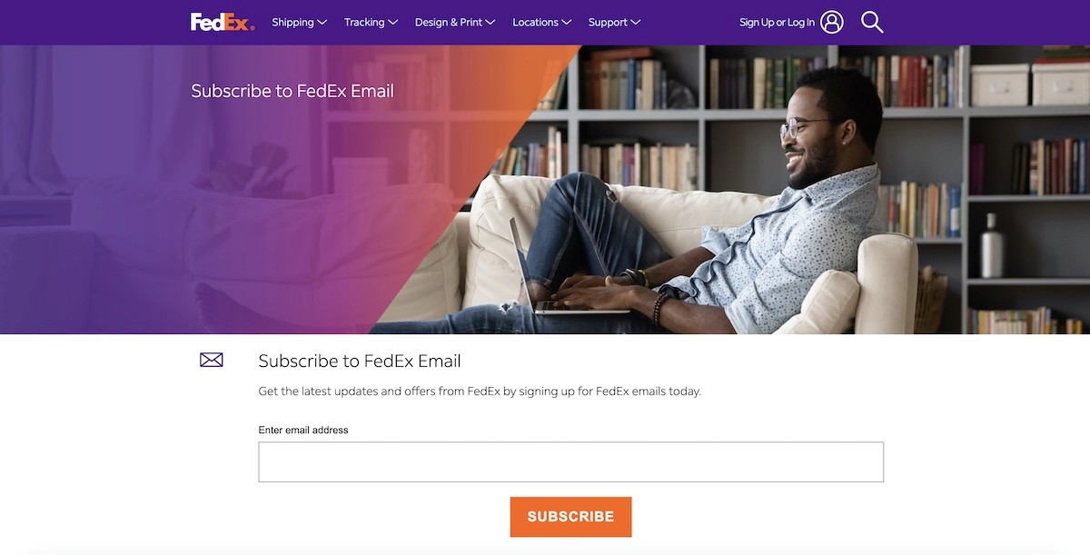 FedEx newsletter signup