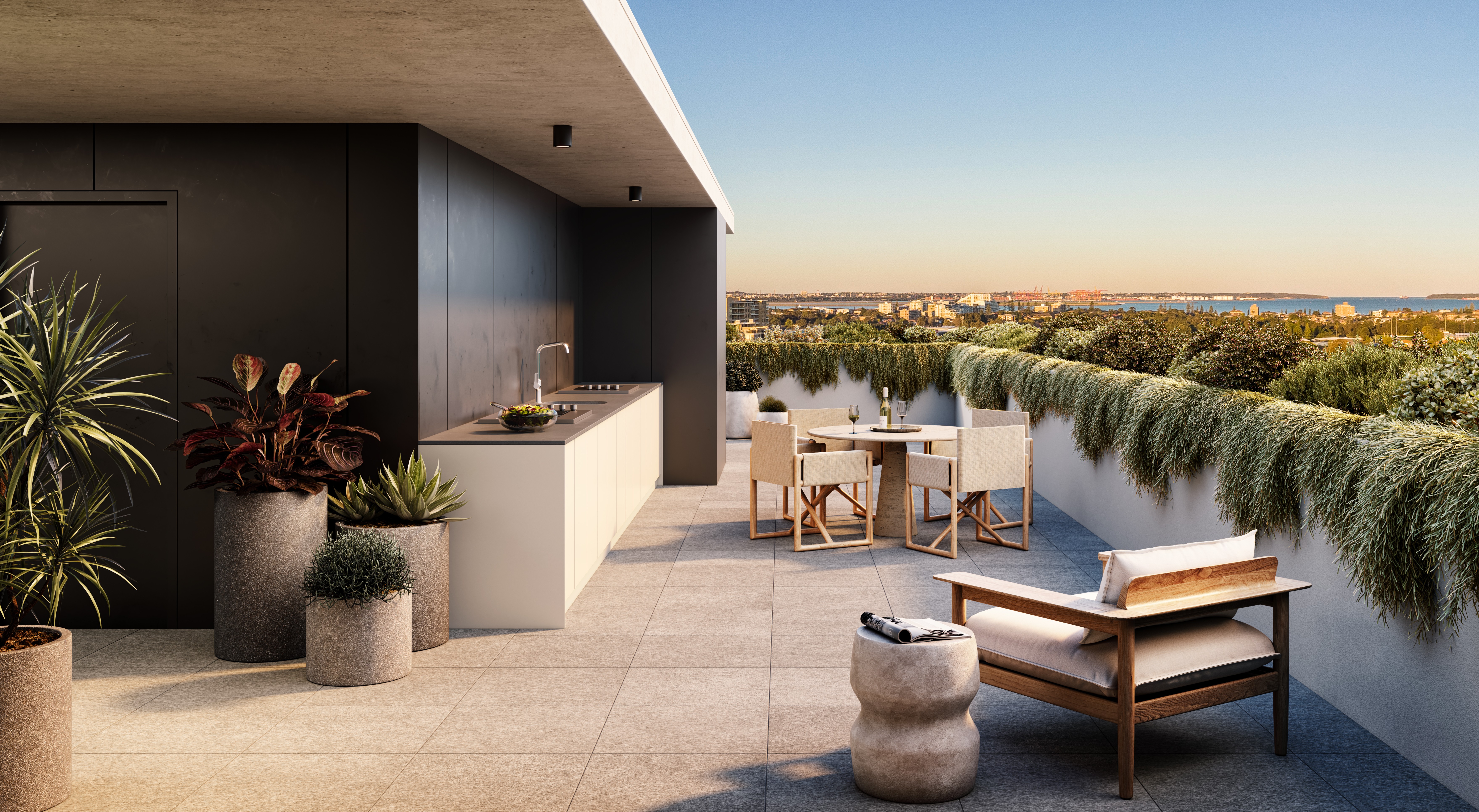 Exterior rooftop render at Prosper, Kogarah