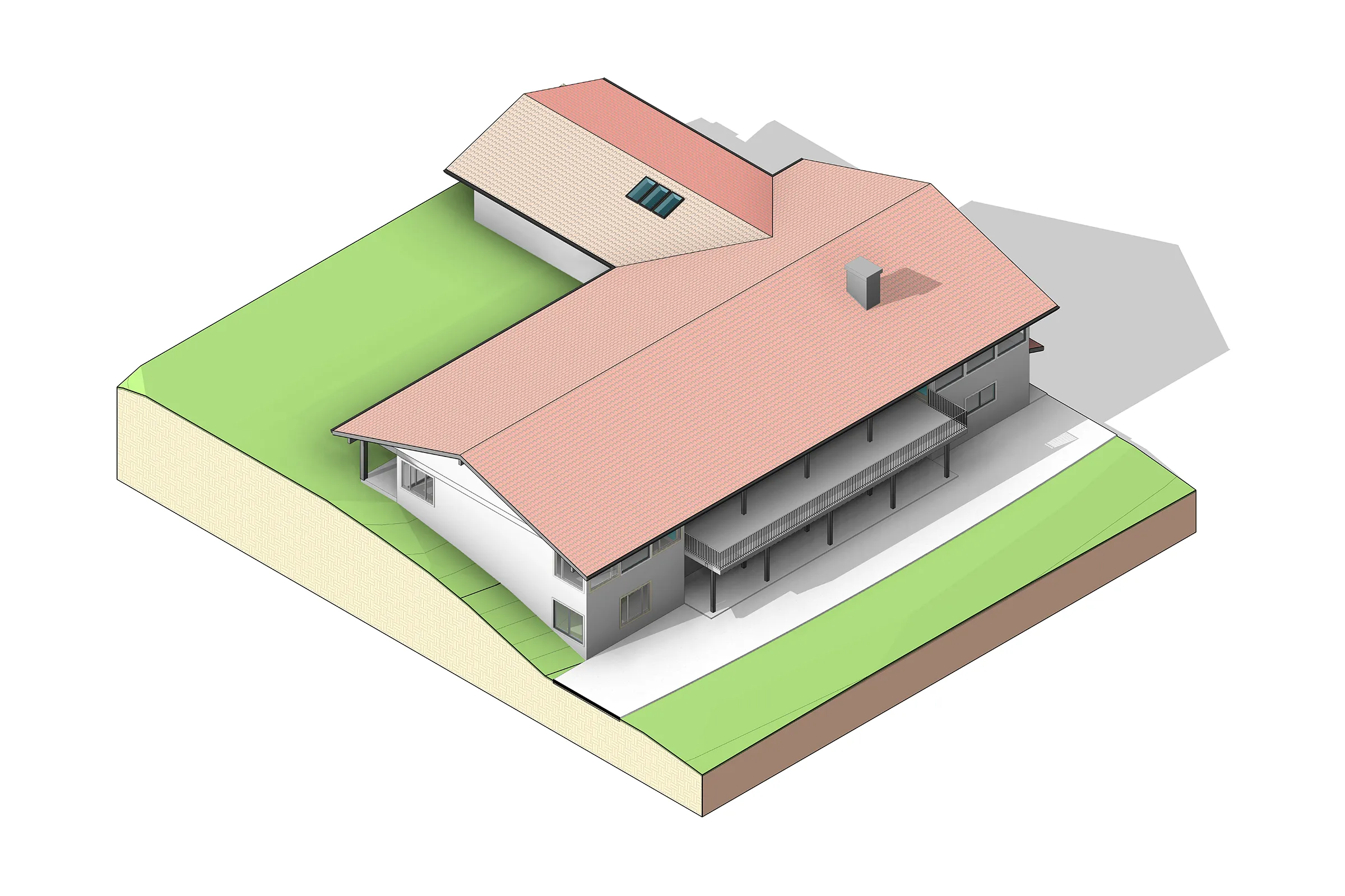 Valley Hill Drive House Axon