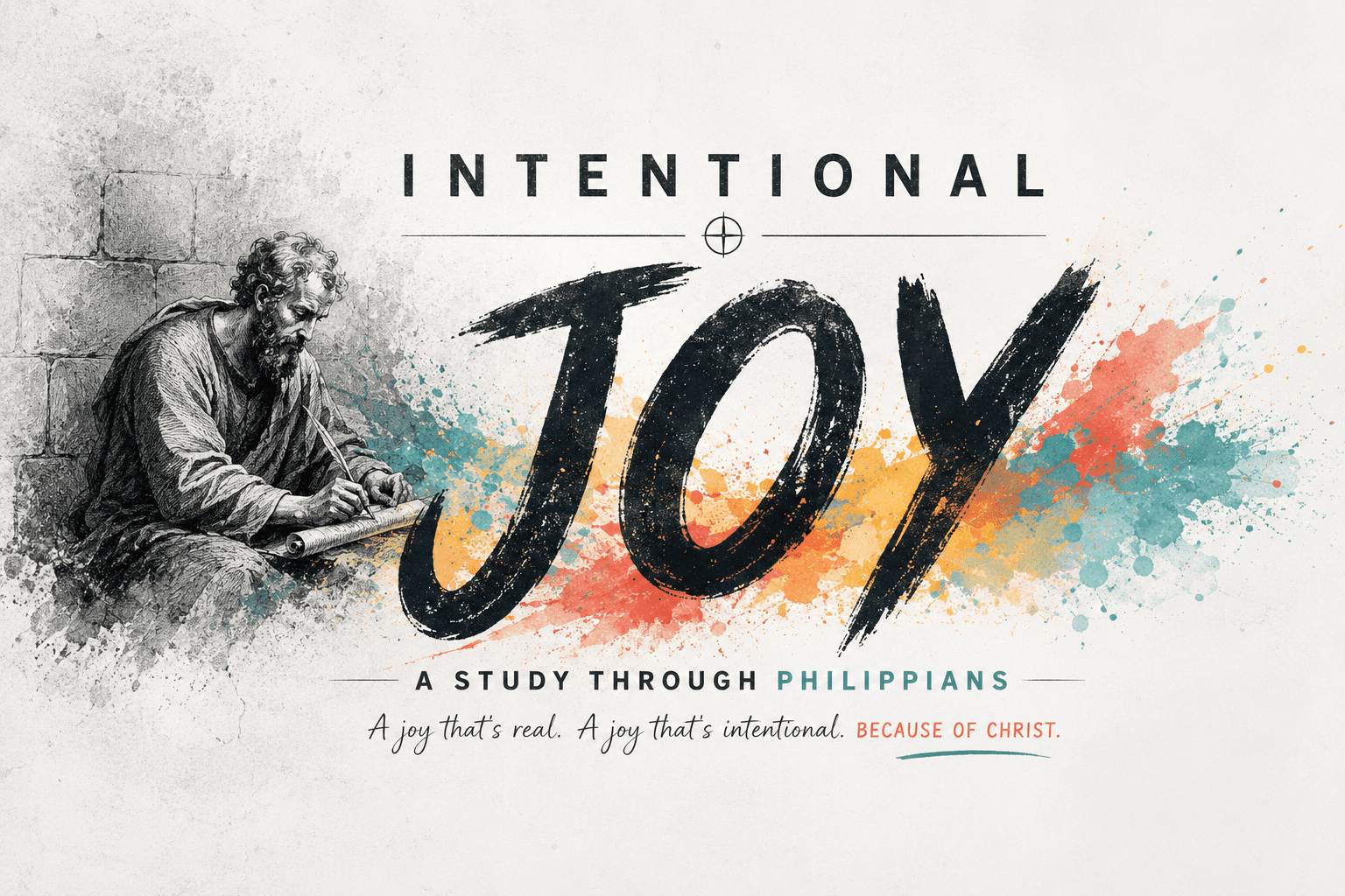 Intentional Joy sermon series graphic