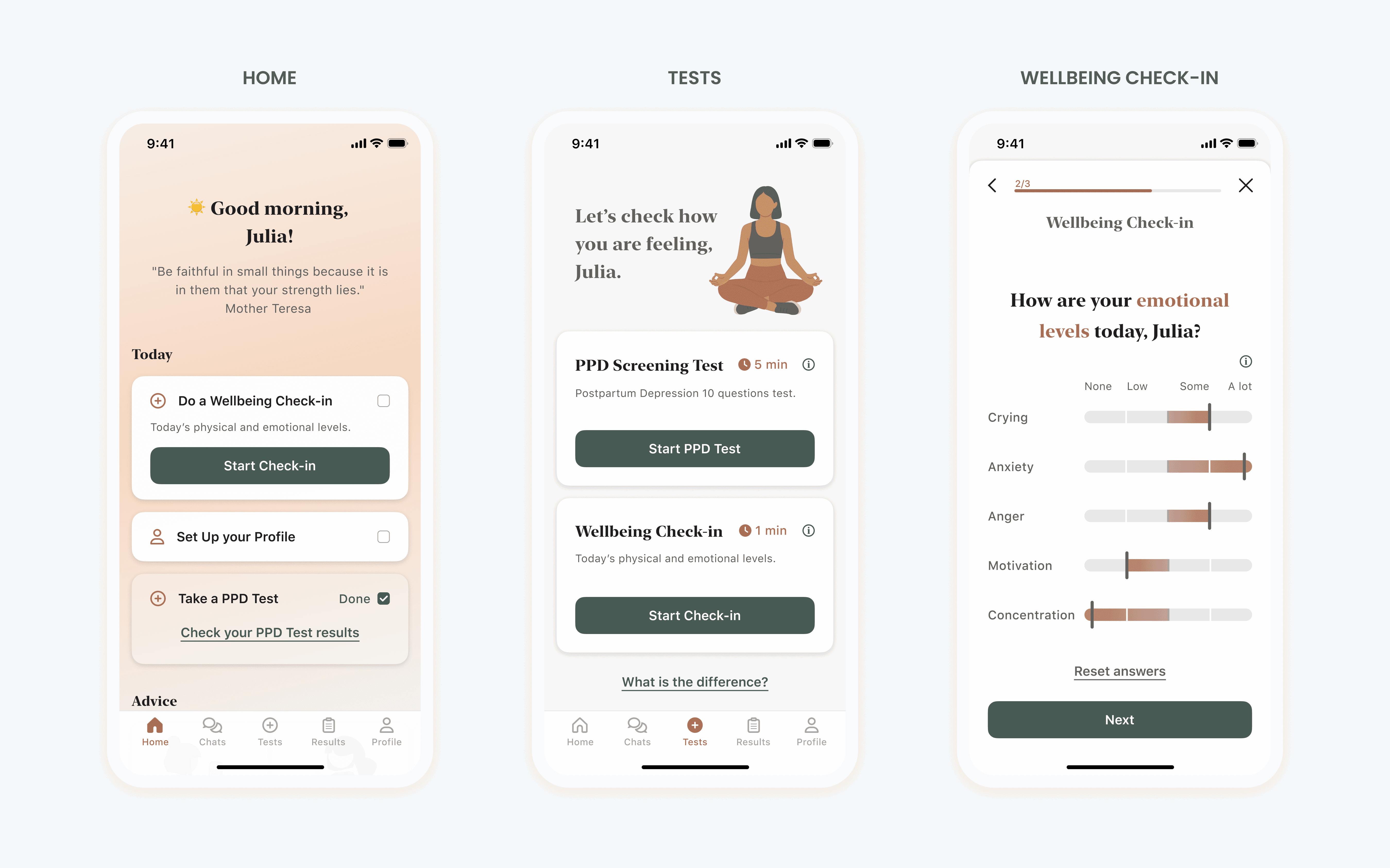 Overview of the original Mental Power onboarding flow, showing four key steps: the first onboarding screen with a text-heavy introduction, a login-focused sign-up screen, a complex routine creation flow with multiple inputs, and a paywall with unclear messaging and pricing presentation.
