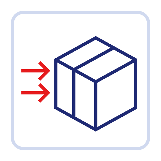 Icon representing remotely opening the garage for deliveries and securing packages.