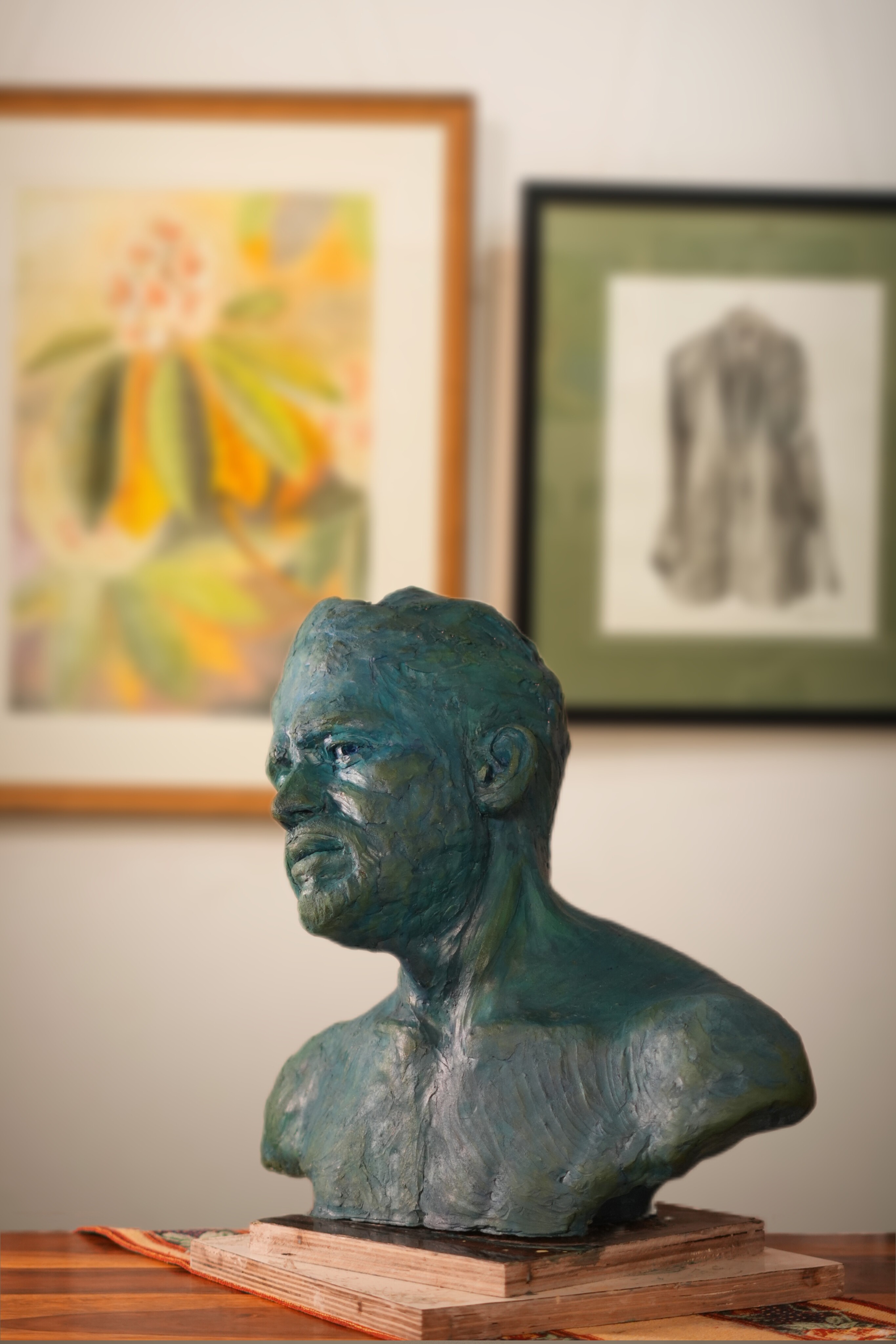 portrait sculpture of a man