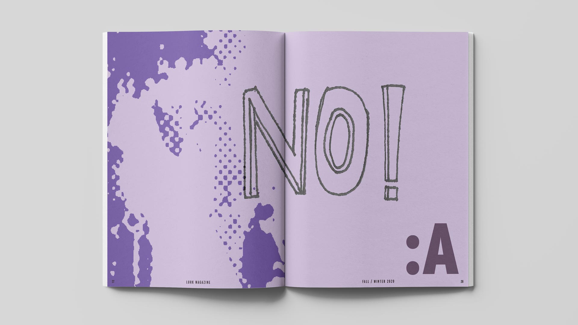 Lurk Magazine spreads by Julia Hummel