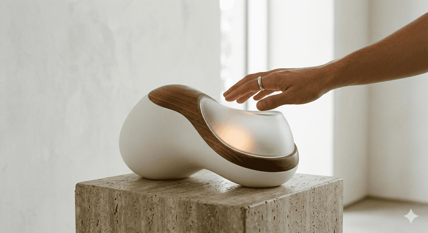 concepto del diseño, maquina futurista elegante y minimalista