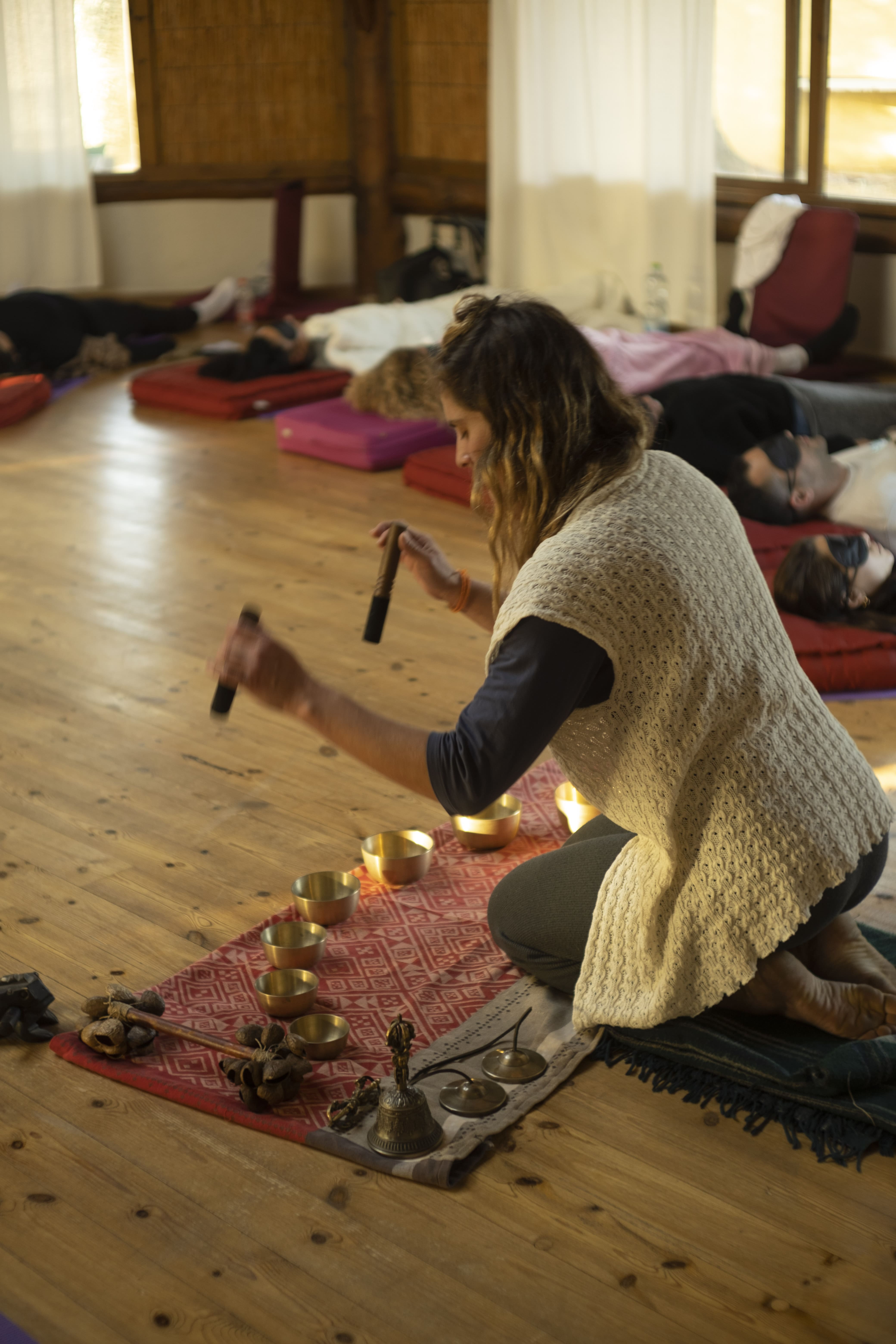 inside the pagoda retrit