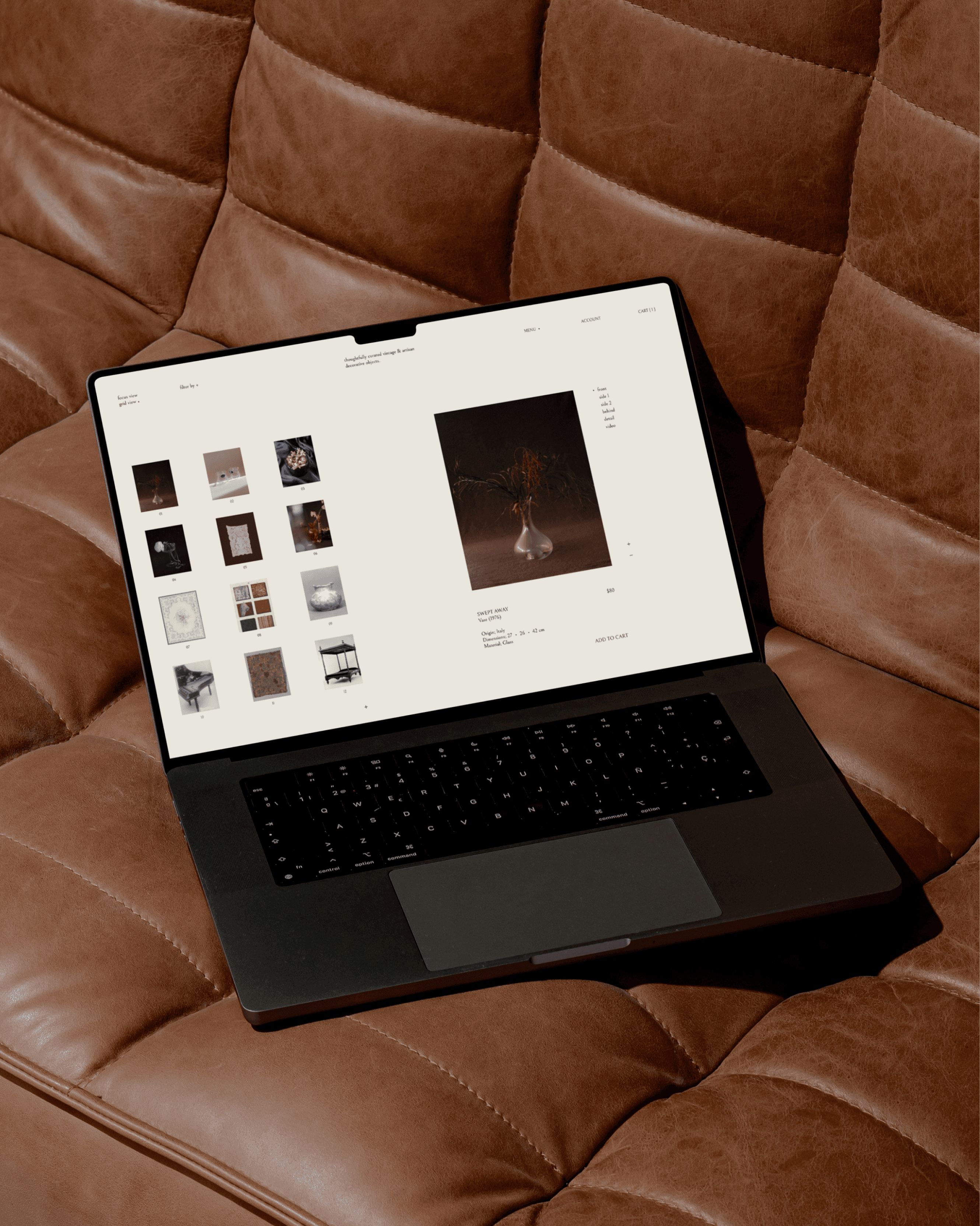 objects of desire - brand identity website design & photography by selina donohoe for vintage decorative objects brand