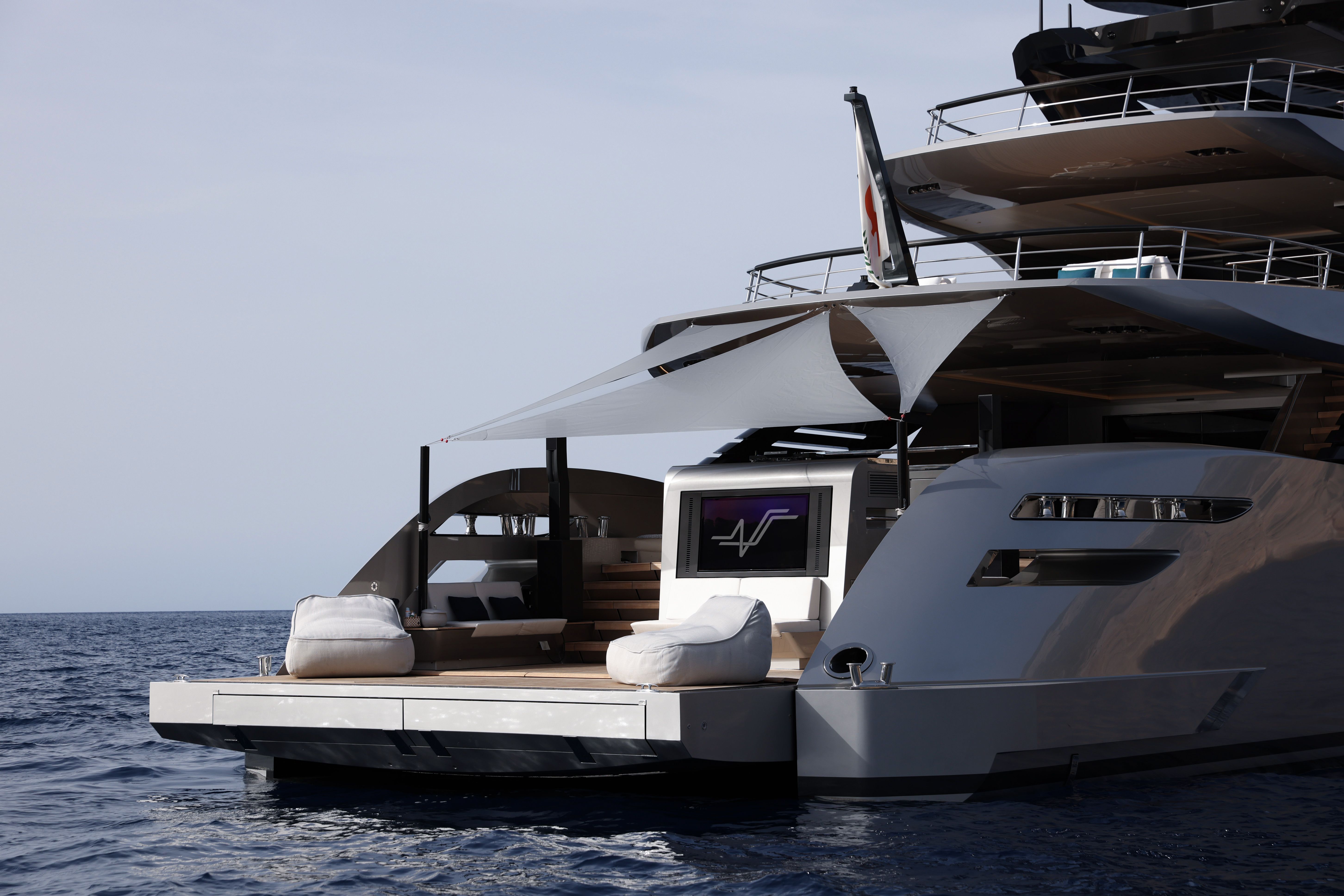 photo of the exterior of a luxury yatch