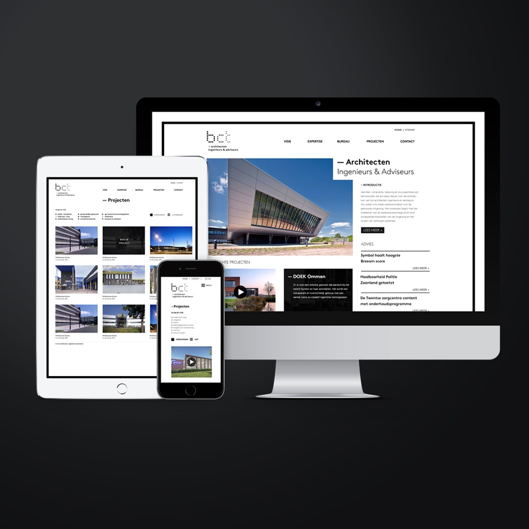BCT architecten website