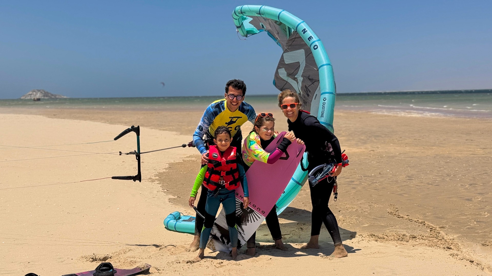 Group of men surfing