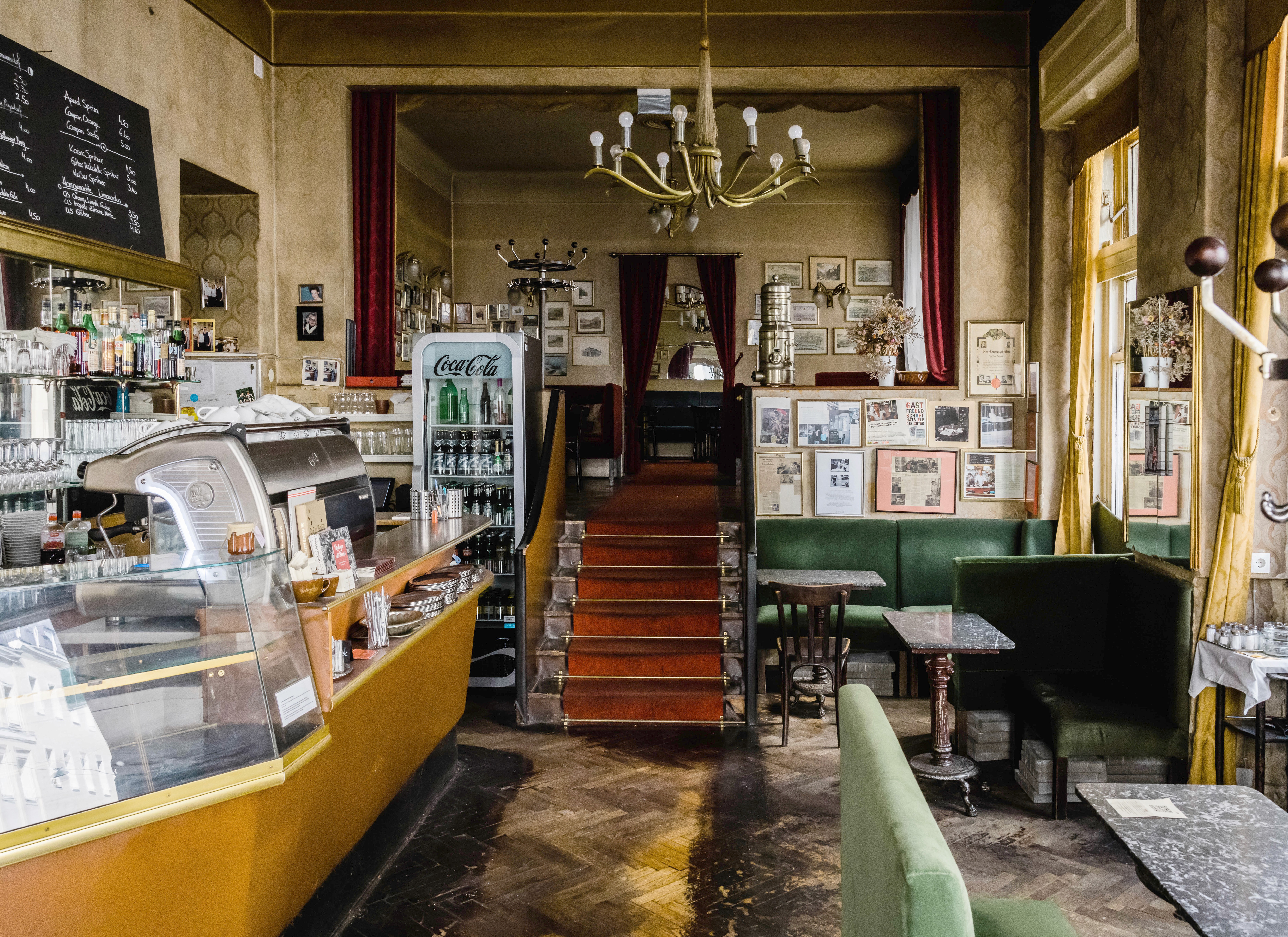 Interior of "Café Jelinek"