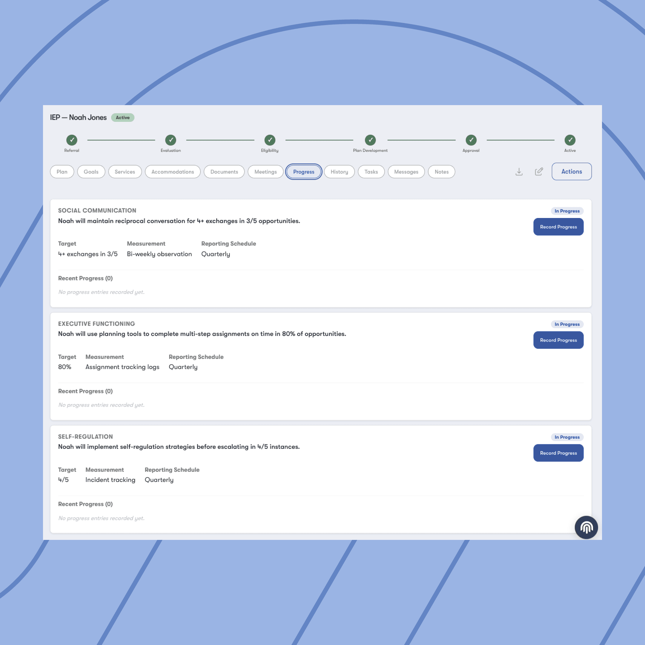 An image showing Impact Suite software solution of compliance and training where a school staff member can see tall the tasks they need to complete and all the tasks they have completed