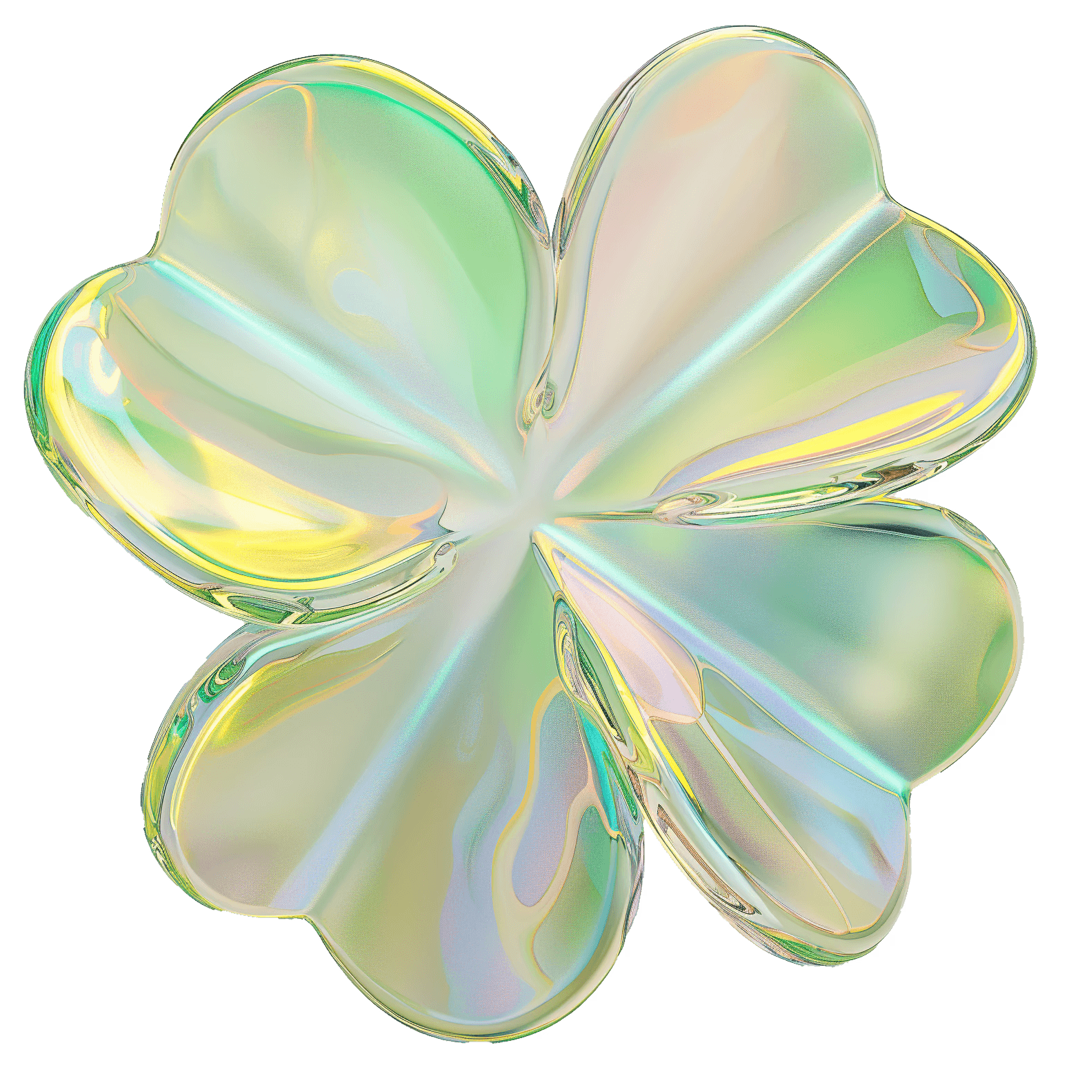 Green Four-Leaf Clover