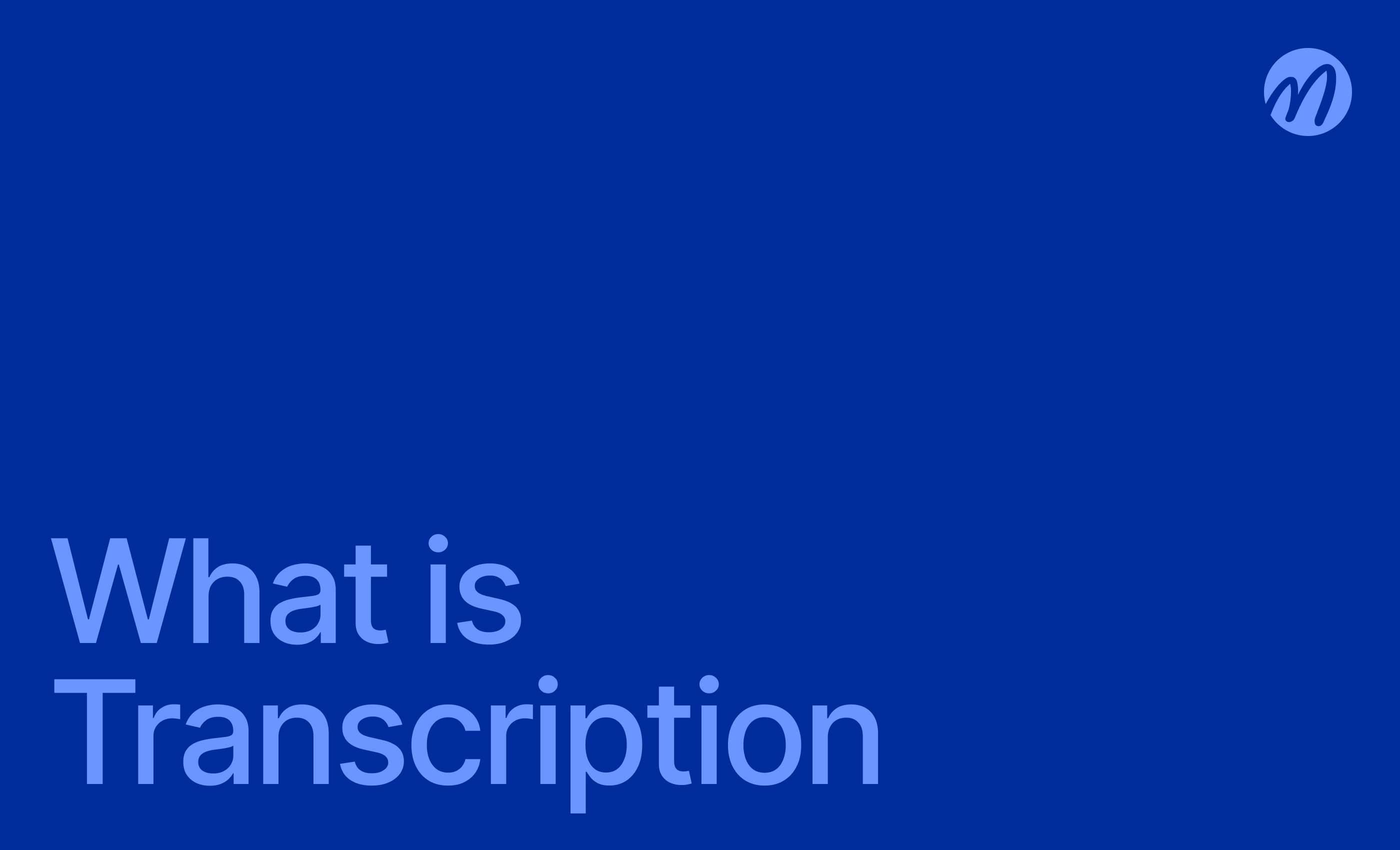 what is transcription