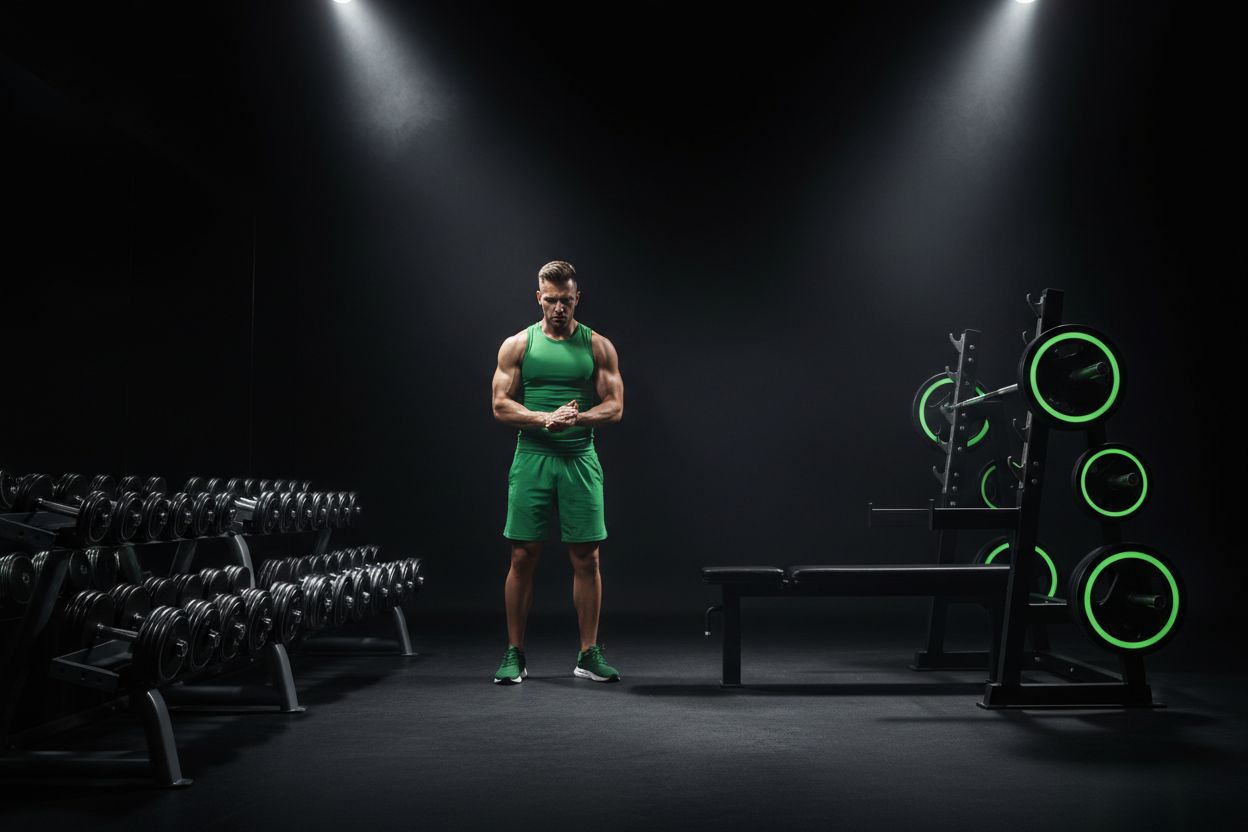 A simple push pull legs routine in a gym