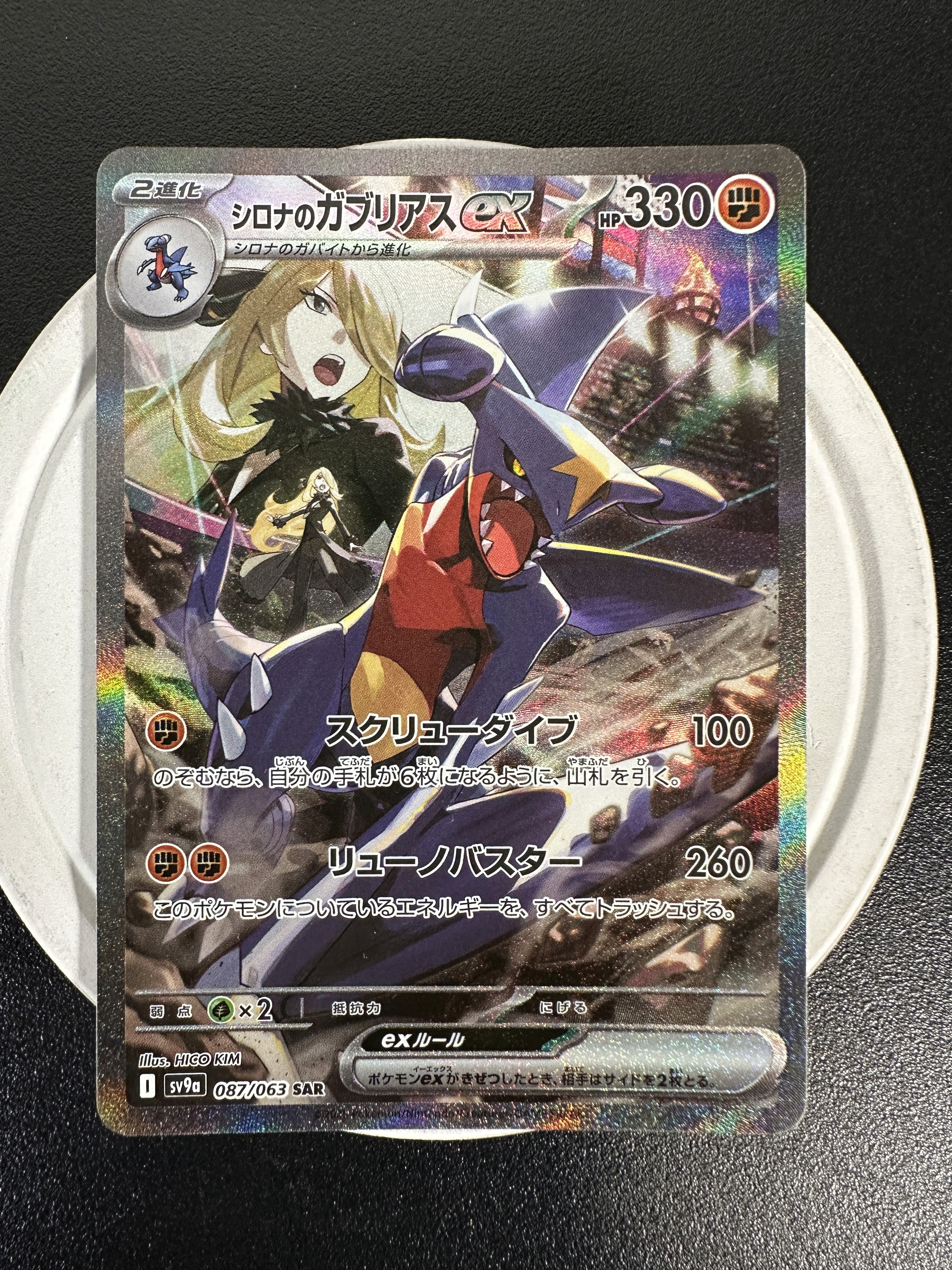 シロナのガブリアスex SAR 087/063 - 素体カード