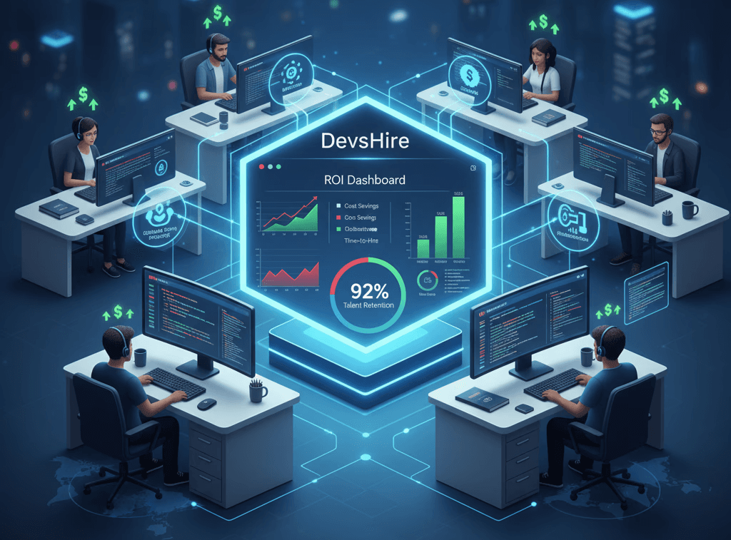 DevsHire ROI dashboard for cost efficient remote tech hiring