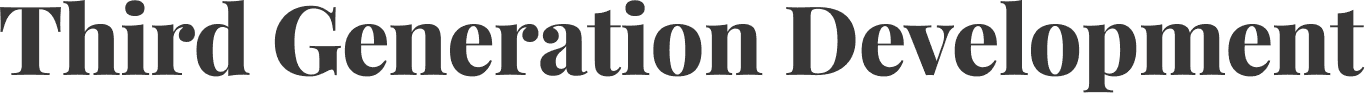 Third Generation Development Logo White